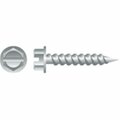 Strong-Point 10 x 0.5 in. Slotted Indented Hex Washer Head Screws Zinc Plated, 10PK N1008